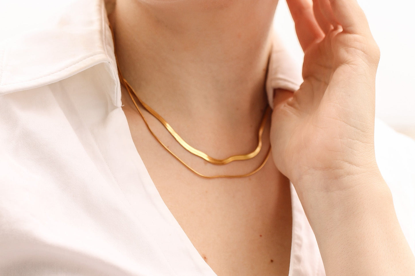 Back Bay Layered Necklace in Gold