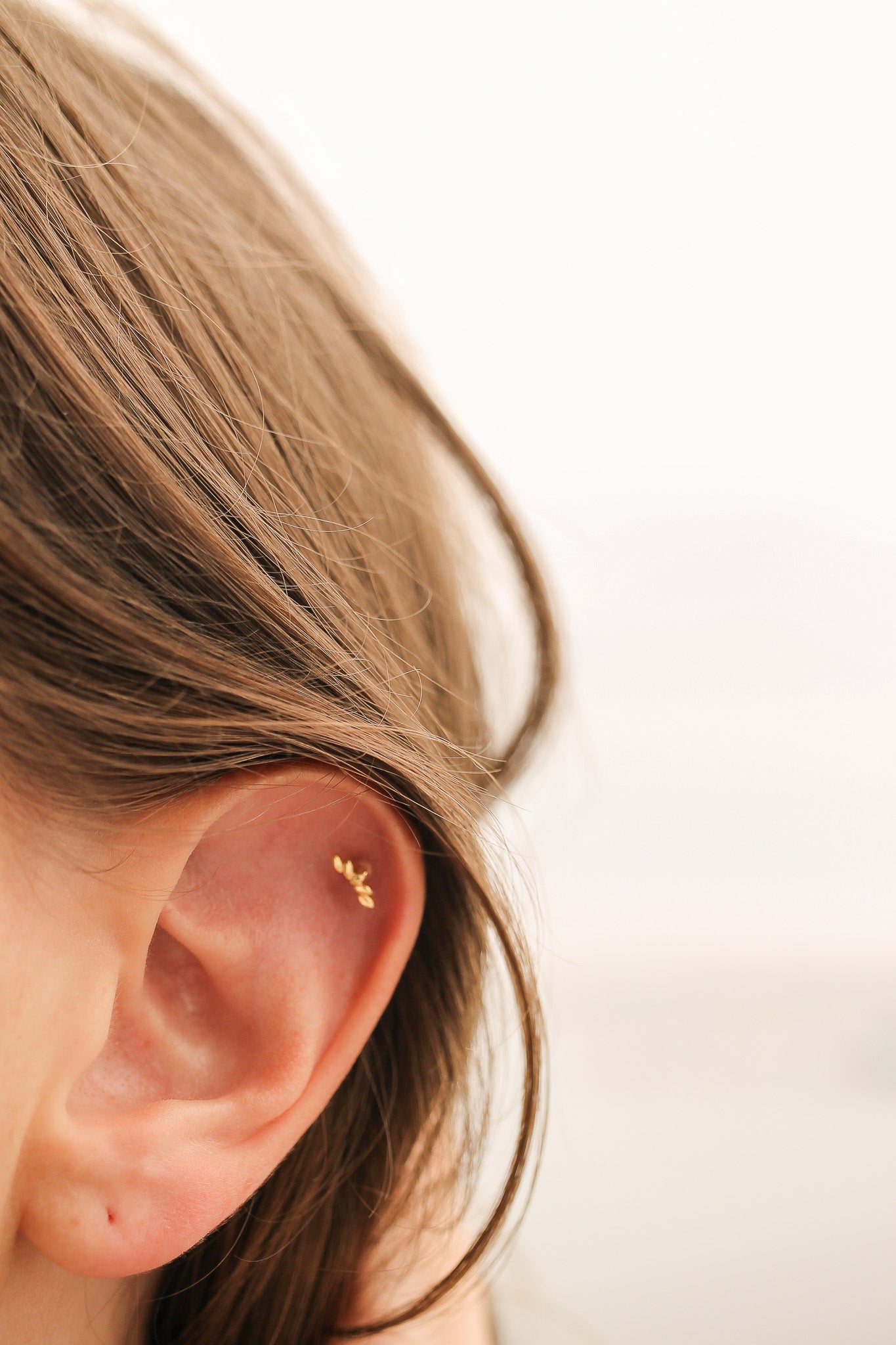 Vineyard Flat Back Stud in Gold