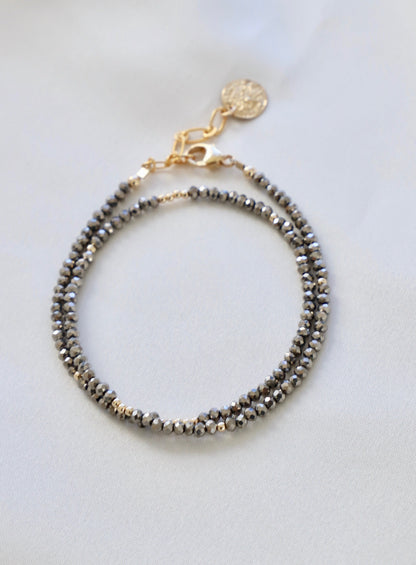 PETITE CRYSTAL WRAP BRACELET