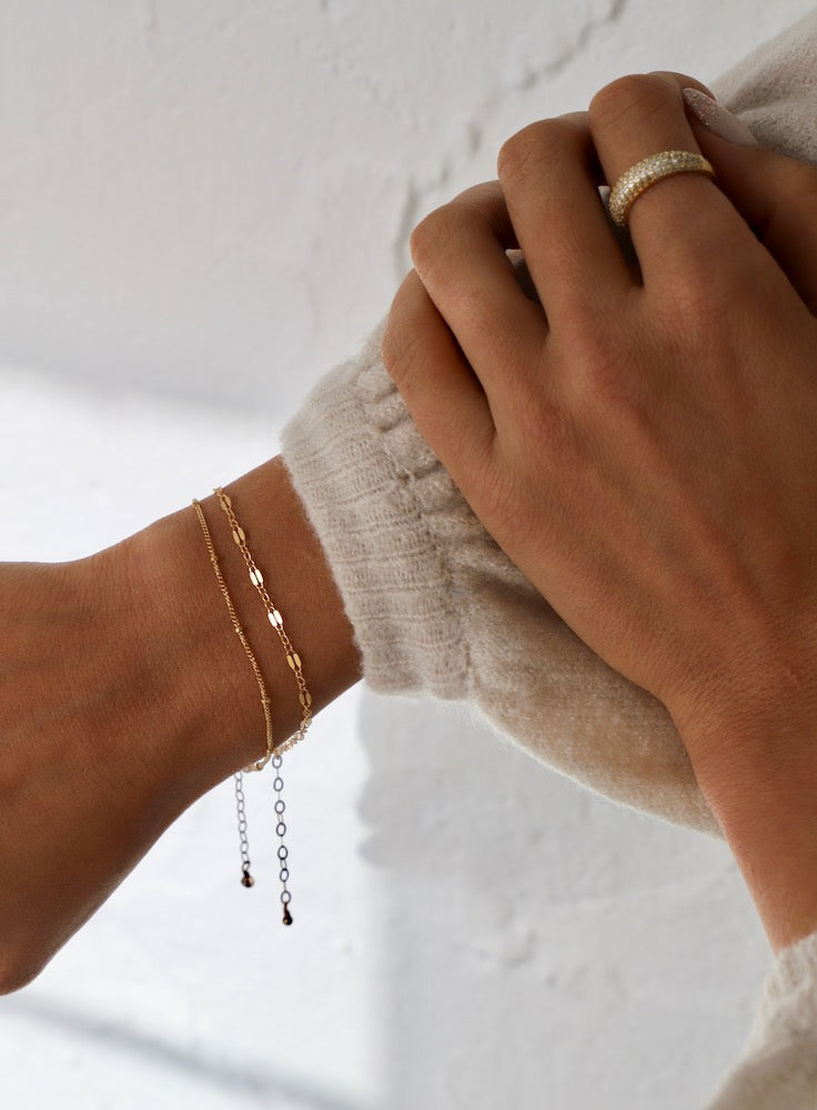 GOLD FILLED DAPPER CHAIN BRACELET