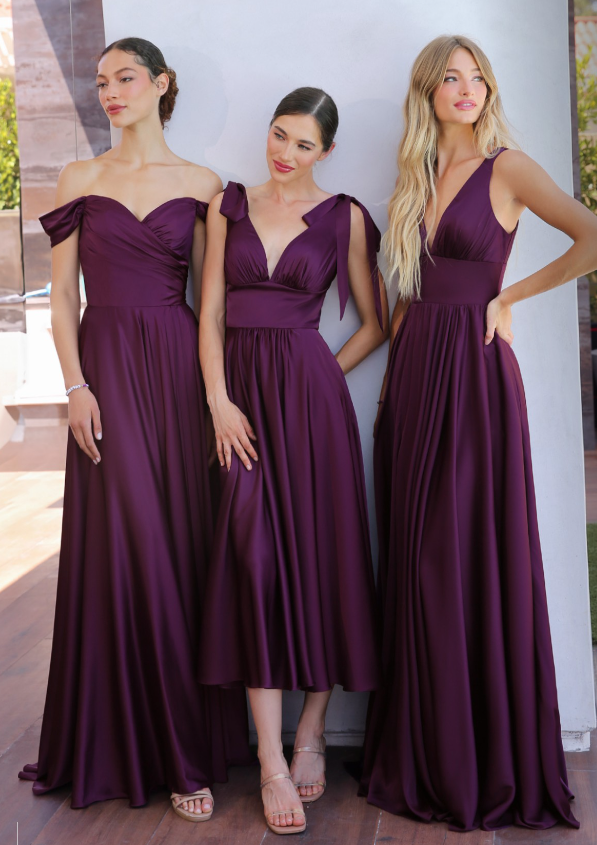 Kinsley Gown - Eggplant