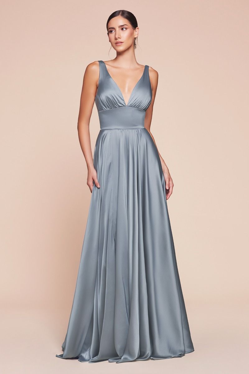 Kinsley Gown - Dusty Blue