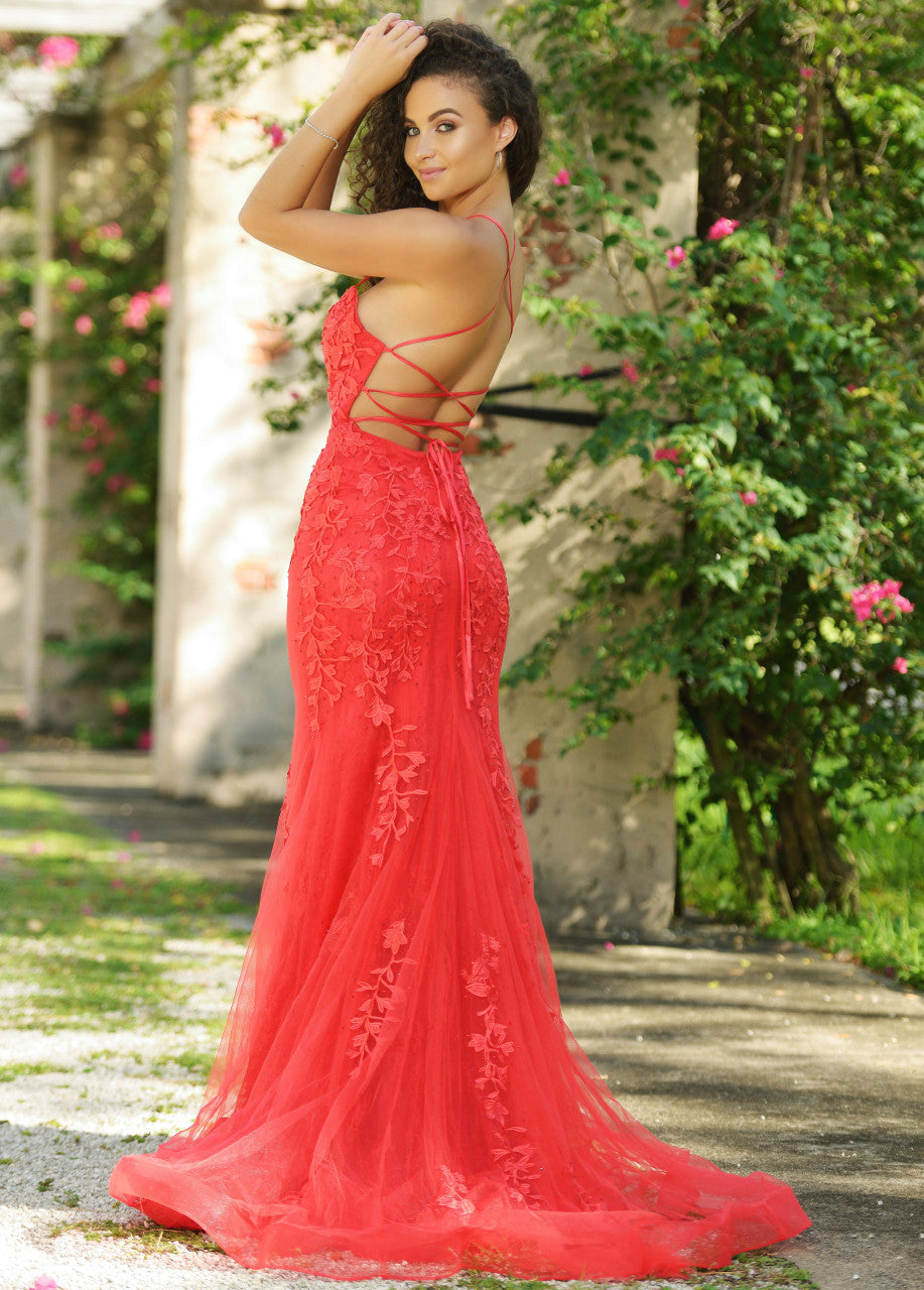 Dutchess gown -  RED - VELVI