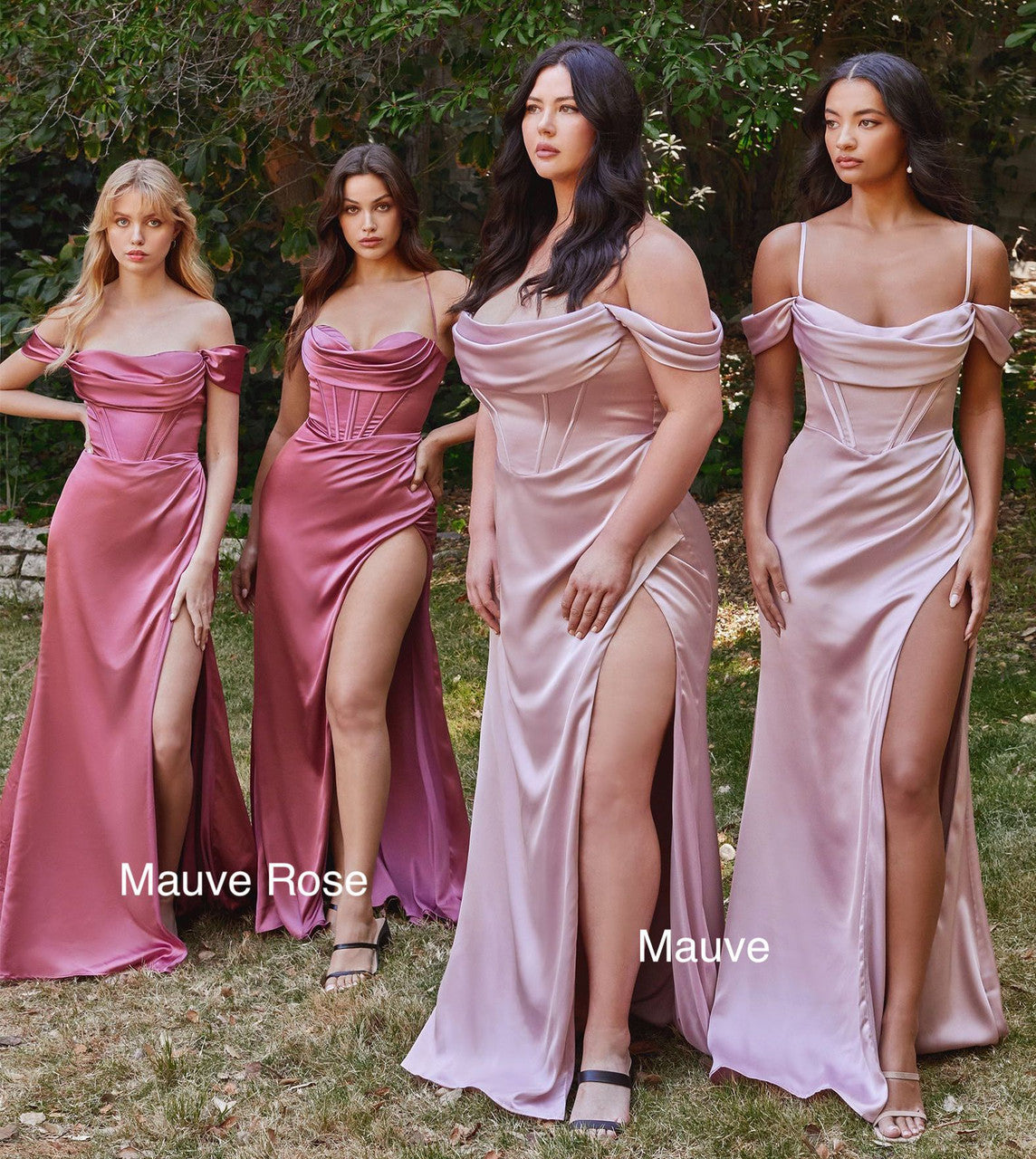 Mabel Gown Mauve Rose, Yvette Gown Mauve Rose, Mabel Gown Mauve, Mabel Gown Mauve - Lady Black Tie