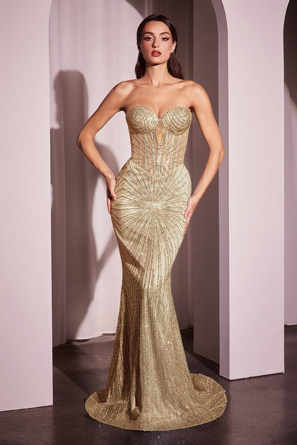 Maddox Gown - Gold