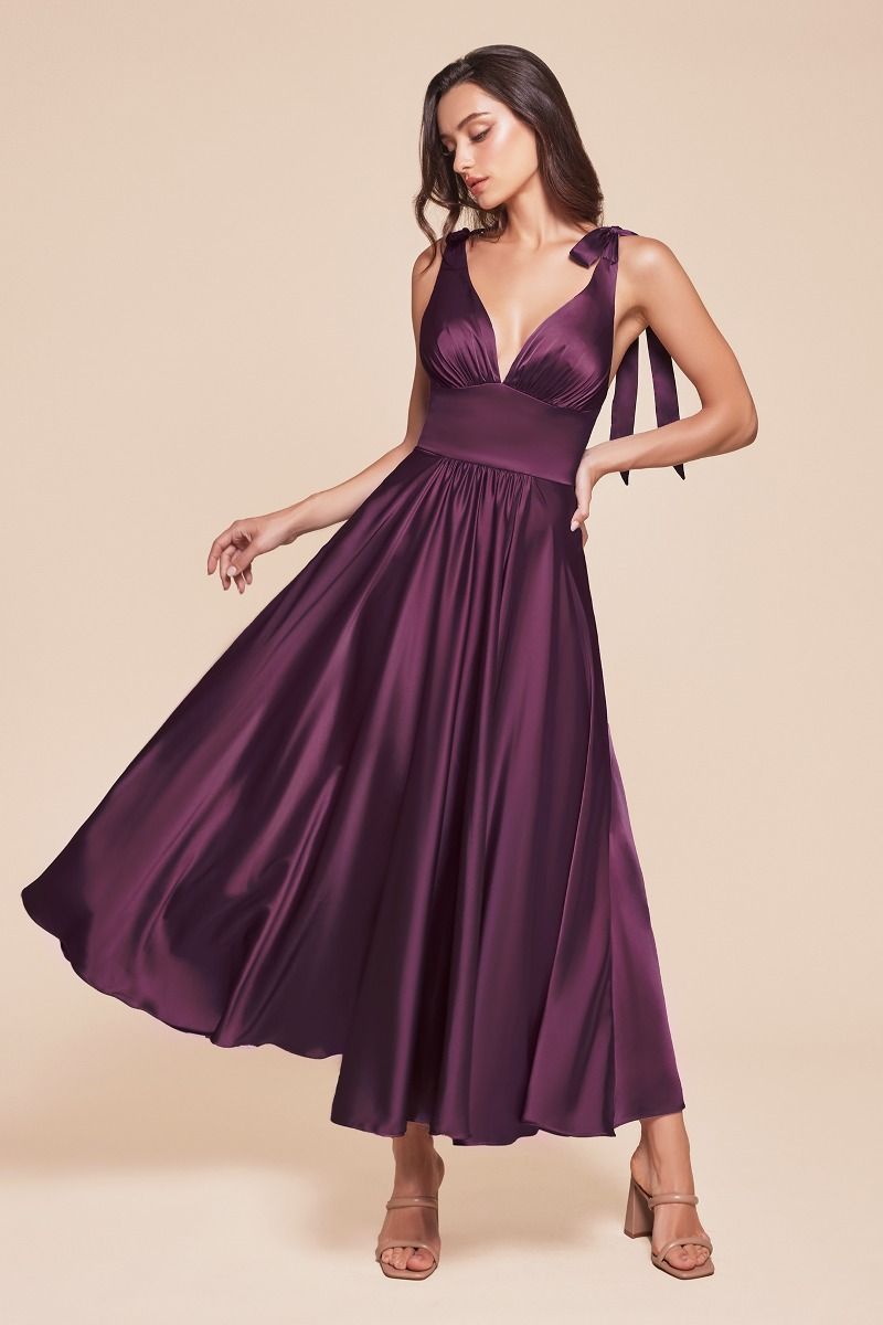 Eggplant cocktail dress on sale