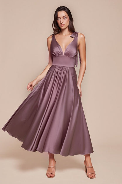 Maggie Midi Dress - English Violet