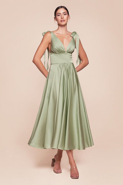 Maggie Midi Dress - Sage