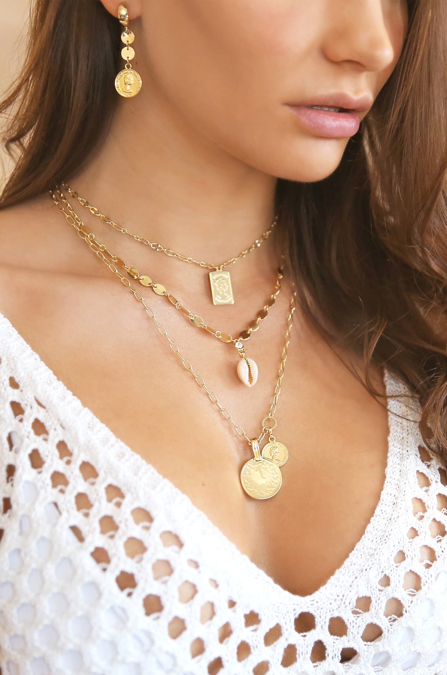 Simplicity Coin & Chain Necklace