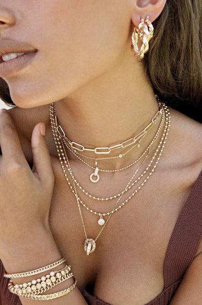 Dainty Crystal Trio Necklace Set