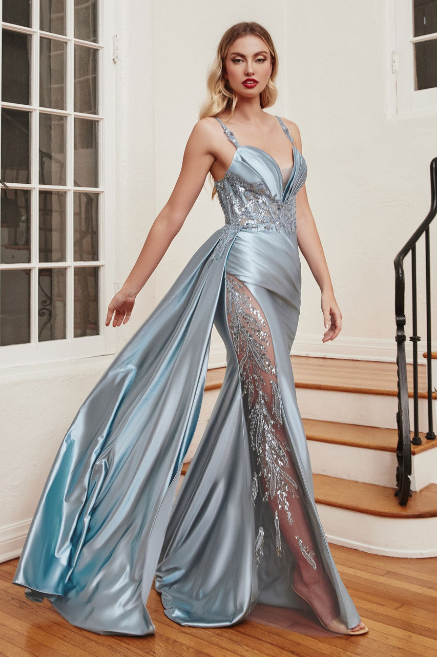 Petra Gown-Dusty Blue