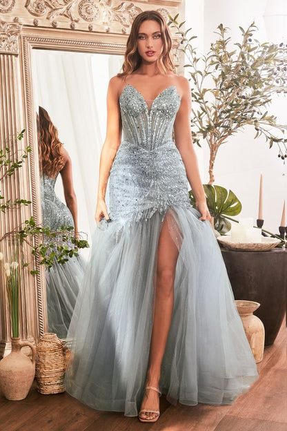 Twyla Gown - Smoky Blue