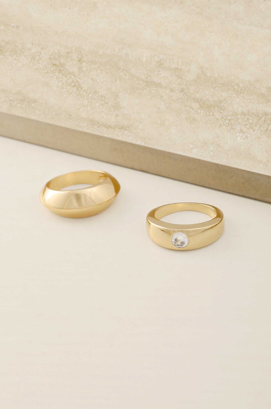 Statement Band Ring Set