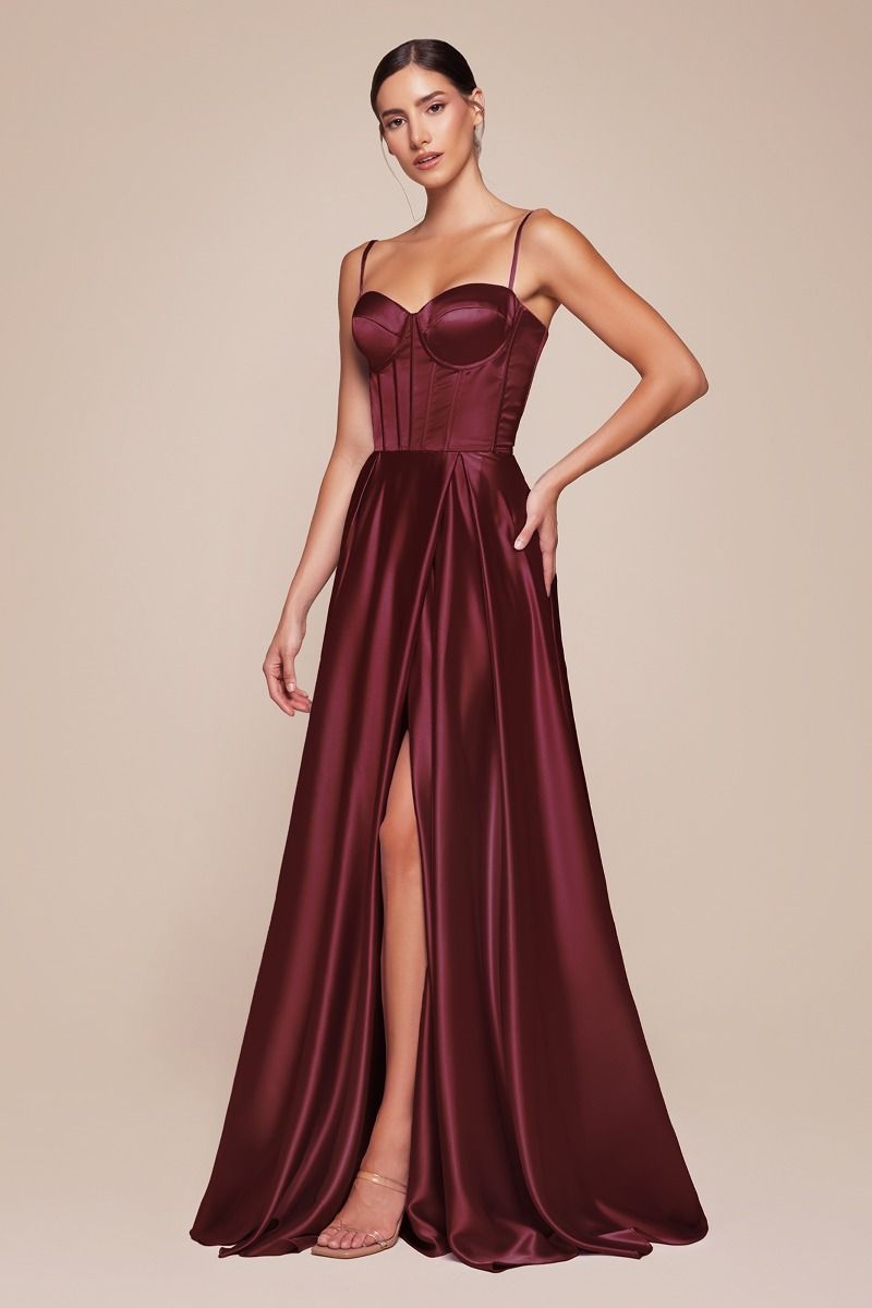 Selma Gown - Burgundy