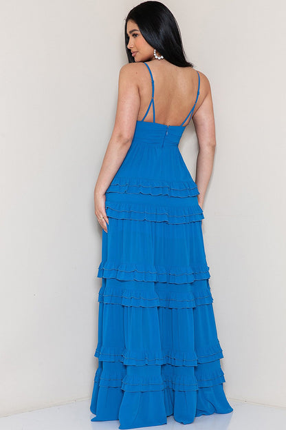 Seraphina Maxi Dress - Ocean Blue