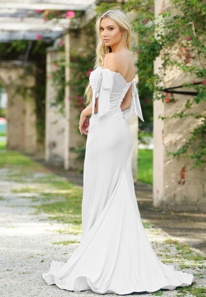 Amber Gown, White, Lady Black Tie