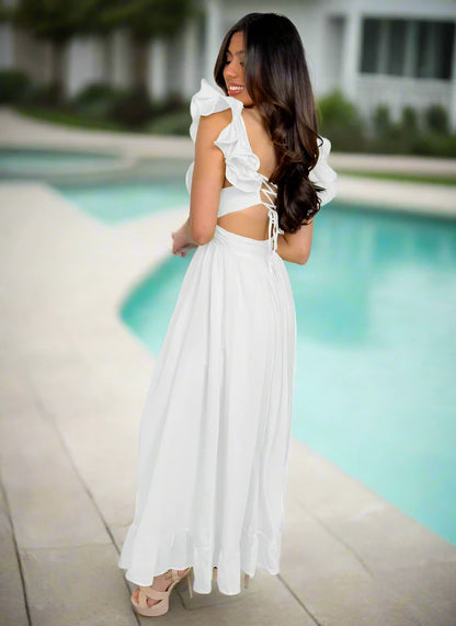 Arabella Maxi - White - FINAL SALE