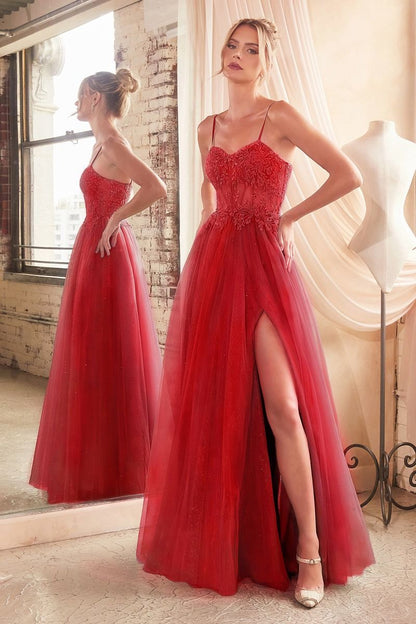 Brielle Gown - Layered Tulle & Lace A-Line Gown