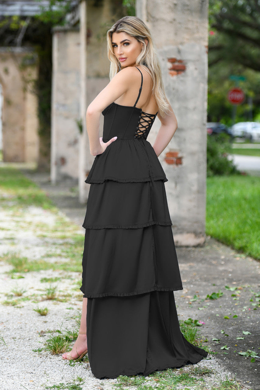 Maeve Corset Gown - Black