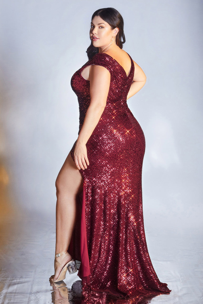 Moscow Gown - Burgundy - FINAL SALE