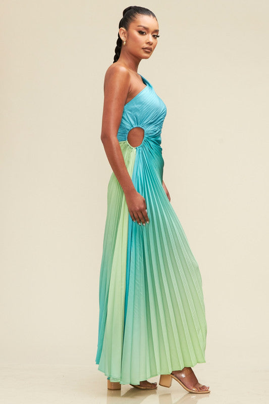 Sanibel Maxi Dress Blue Green Ombre