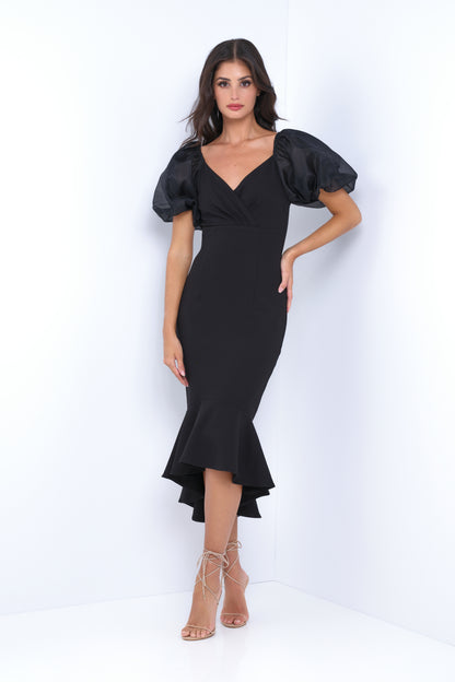 Diana Midi Dress - Black