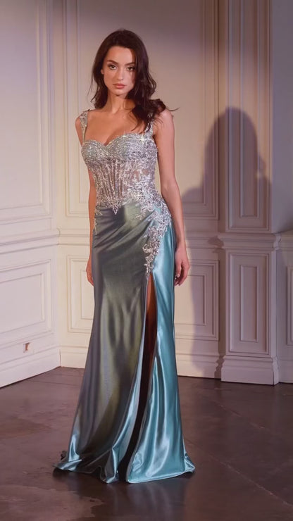 Melrose Gown - Robin Blue