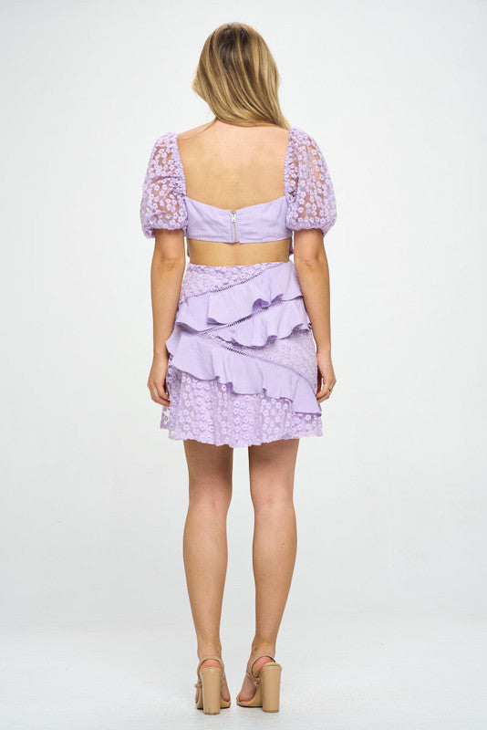 Sandra Mini Dress - Lilac