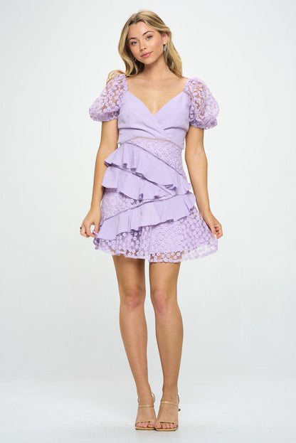 Sandra Mini Dress - Lilac