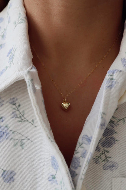 CLARA PUFF HEART NECKLACE